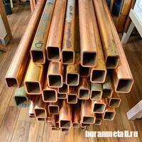 Картинка - Труба медная профильная 30x15x1,5 мм М2